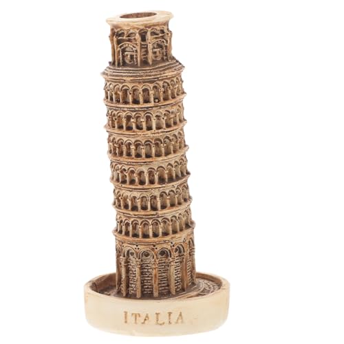 Zerodeko Mini Pisa Tower Resin Model Desktop Ornament