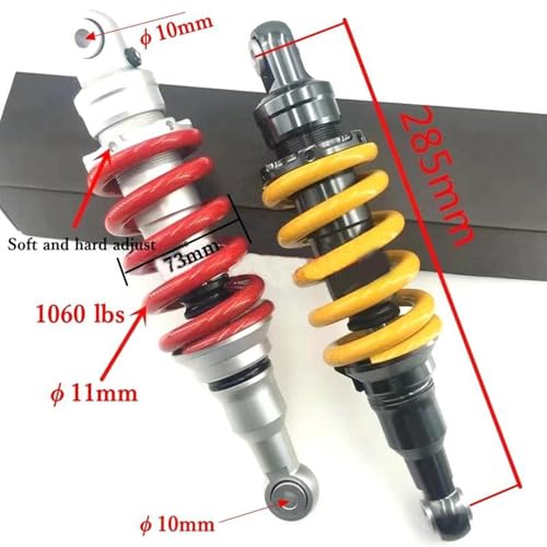 Suspension arrière centrale de moto 285mm amortisseur CBF190R - 5