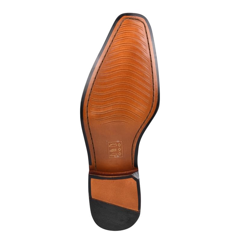 Image of LIBERTYZENO Mens Animal Print & Plain Genuine Leather Adults Lace Up Oxford Dress Shoes for Easter Gift