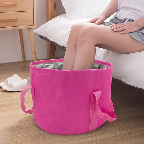 Bañera plegable multifuncional para pies color rosa miniatura 7