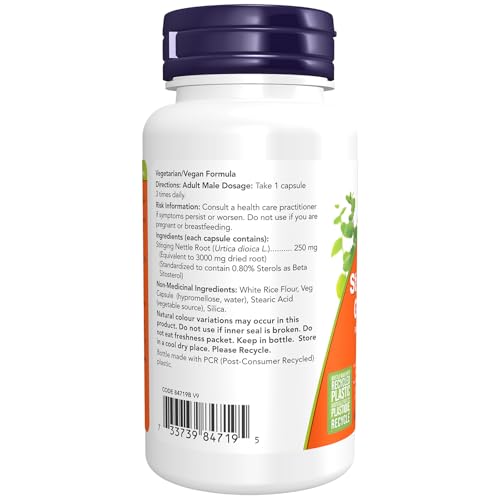 NOW Supplements, Stinging Nettle Root Extract (Urtica dioica) 250 mg, Supports Prostate Health*, 90 Veg Capsules - Image 3
