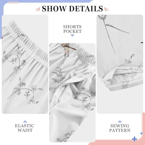 Dragonfly Boys Pants Boys Athletic Pants Long Pant for Boywith Pockets Wide-Leg Size 6-14Y4