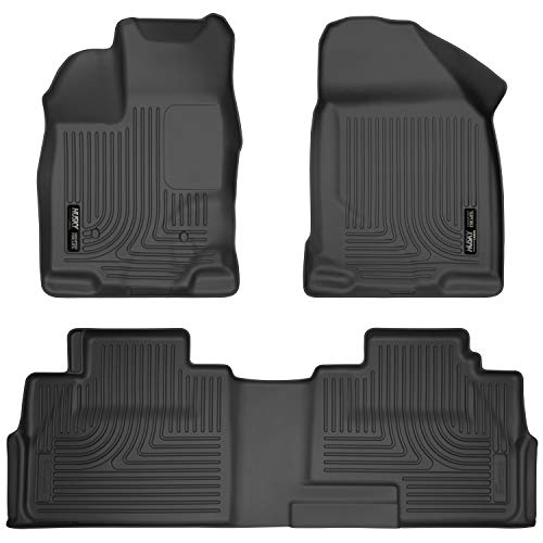 Husky Liners Weatherbeater Series | Front & 2nd Seat Floor Liners - Black | 99761 | Fits 2007-2014 Ford Edge, 2007-2015 Lincoln MKX 3 Pcs