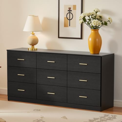 Mixcous 9 Drawer Dresser, 62.9