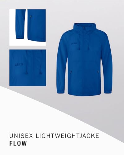 JAKO Unisex Lightweightjacke Light Flow, royal, S – Ansicht 4