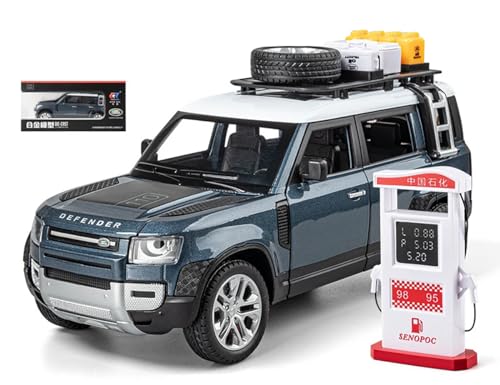 Image of Magicwand Die-Cast Zinc Alloy 1:24 Scale Defender Camping【Random Color】【Large】 with 6 Openable Doors,Lights & Music【Pack of 1】