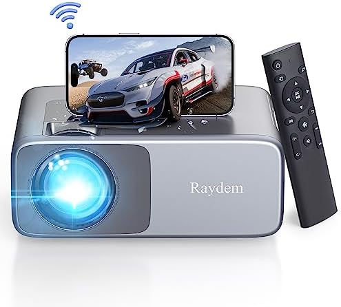 1080P Projector, 4K Outdoor Movie Projectors with WiFi and Bluetooth, Smart Video Projector Compatible with TV Stick, Native 550ANSI 13000L