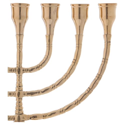 Seven Flame Candelabrum, in Antique Gilded Brass 30 cm