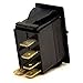 On/Off/On Five Spade Boat Rocker Switch | 1 Light 12 Volt