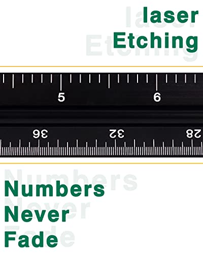 Gwybkq Régua de Escala de Engenheiro, 2 Pacotes, Régua Triangular de 12 Polegadas, Régua de Escala d