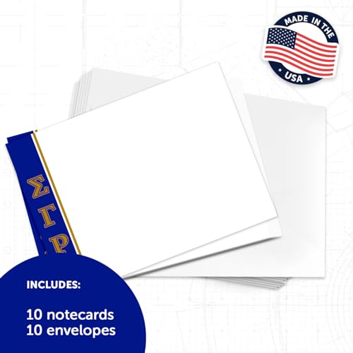 Image of Desert Cactus Sigma Gamma Rho Notecards SGRhos Poodles Divine 9 Stationery Cardstock 10 Pack Includes Envelopes Memo Party Thank You (Notecard Design E)