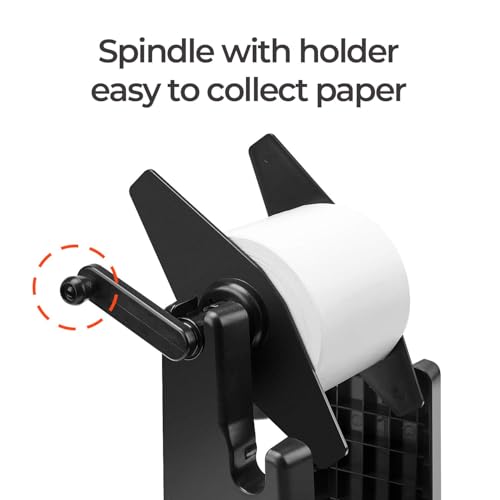Image of MUNBYN External Rolls Label Holder, 2 in 1 Fan-Fold Stack Paper Holder for Desktop Thermal Label Printer (Pack of 2)