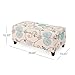 Christopher Knight Home Breanna Fabric Storage Ottoman, White And Blue Floral