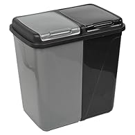 60L Bin Dimensions: H47 x W52 x D34 cm (approx) 90L Bin Dimensions: H58 x W56 x D37 cm (approx) Dual Purpose: Laundry sorting or kitchen recycling Color Options: Grey/White or Brown/White Odor-Free: Flap-down lids for odor retention Durable: High-qua...