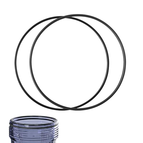 Water Filter O-Ring Replacement for Simpure DB10C & PurePlus PP-WFM10B 4.5"x10" Filter Housing – Food-Grade Silicone Seals (2 Pack, Thick + Thin Rings) by Axfvd - Used condition - US$6.64