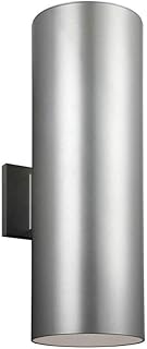 Generation Lighting 8313902EN3-753 Large Two Light Outdoor Wall Lantern, Painted Brushed Nickel
