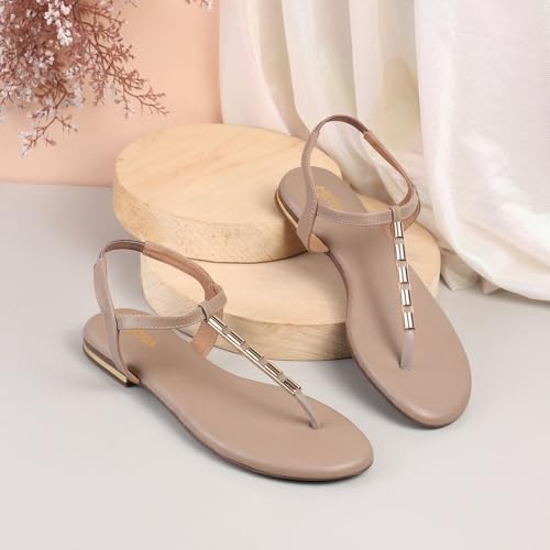 Image of Metro Women Synthetic Leather Flat Fashion Sandal