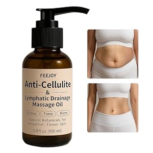 Body Oil & Massage Oil, Body Firming Oil for Cellulite, Lymphatic Drainage, Skin Tightening & Stretch Marks, Massage Oil for Massage Therapy for Leg, Hip, Arm & Belly, Daily or After Shower Use