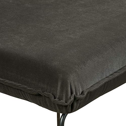 Sillón sin brazos moderno gris oscuro miniatura 4