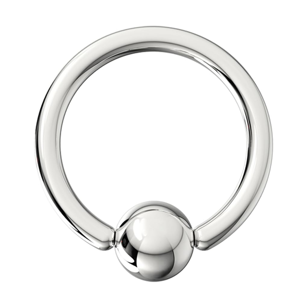 G23 Grade Titanium 16 Gauge Captive Bead Ring - Nose Ring - Septum Ring - Lip Ring - Belly Piercing Jewellery