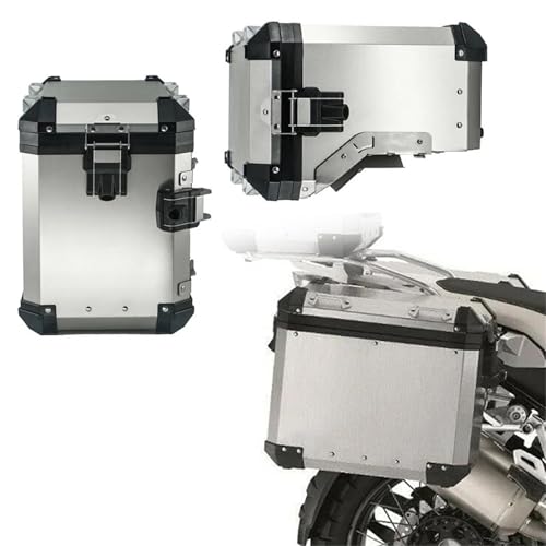 oCNp[{bNX R1200GS LC 2013-2019 2014 2015 2016 2017 2018 I[goCpA~X[cP[X TChQbWgbv{bNX [gNP[X ANZT[(Panniers Silver)