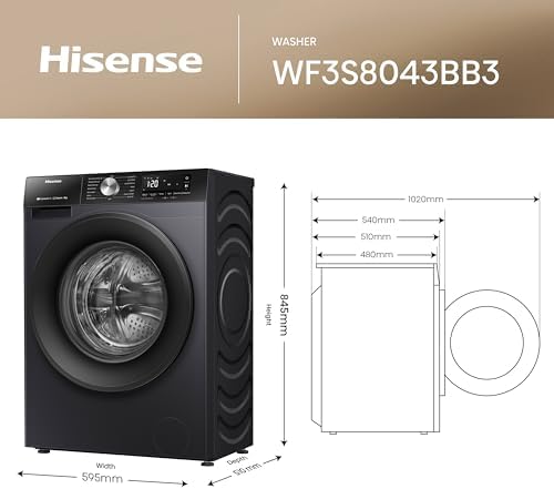Hisense 8 KG WiFi Front Load Washing Machine with Inverter & Steam - Image 3