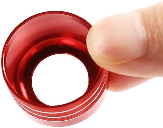Red Air Conditioner Knob Audio Volume Tune Button Trim Cover for X5 X6 E70 E71 F15 F16 2014-2018