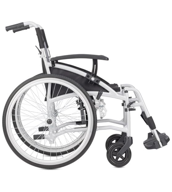 Bischoff & Bischoff Transportrollstuhl Vida mit 22" Greifreifen, faltbar, die perfekte Wahl für Reisen und Mobilität unterwegs, nur 11 kg