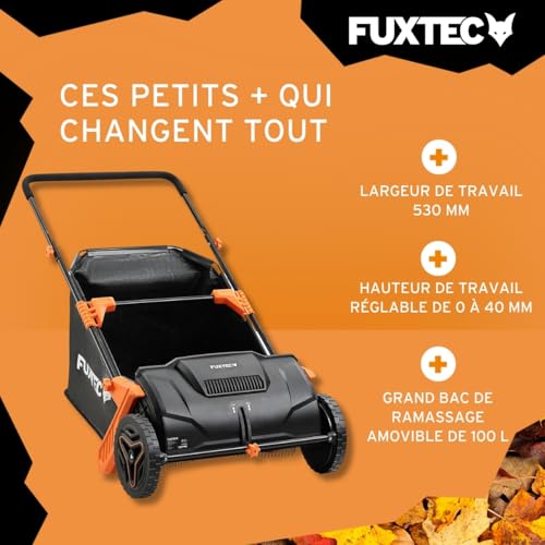 Ramasseur de feuilles Fuxtec FX-LS52 pour soulager le dos