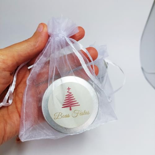 Kit 10 Mini Velas aromáticas de Natal - Boas Festas (Morango)