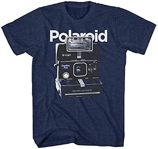 Polaroid Instant Official Camera Shirt - Polaroid Throwback Classic Mens T-Shirt (Large) Navy