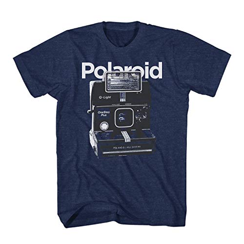 Polaroid Instant Official Camera Shirt - Polaroid Throwback Classic Mens T-Shirt (Large) Navy