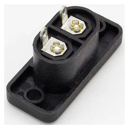 Toma de entrada IEC 320 C8 de 2 pines para chasis de 250V CA 3