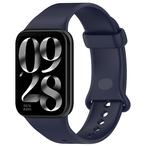 FTRONGRT Correa Compatible con Xiaomi Redmi Watch 6/4 / 5 / eSIM/Smart Band 9 Pro/Band 8 Pro, TPU Silicona, Suave y Cómodo, Correa de Repuesto. Azul Oscuro