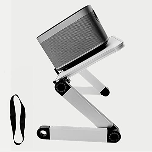 Soportes para proyectores universales de mesa con soporte de aluminio plegable negro 6