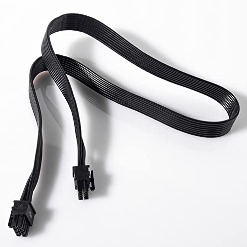 Certusfun Pcie Cable For Seasonic, 65Cm Male To Male Psu 8 Pin To 6+2 Pin Gpu Power Cable For Seasonic Focus Prime Modular Power Supply (25'') (16Awg Black) #TOP4