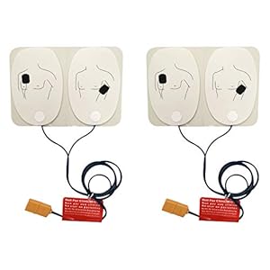 AED Trainer Pads with Pins in The Plug for Training Only,2 Pairs