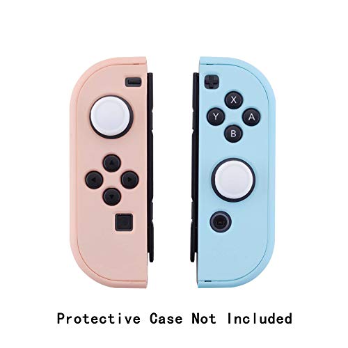 Extremerate Playvital Switch Joystick Caps, Switch Lite Thumbstick Caps, Silicone Analog Cover For Switch Oled Joycon Thumb Grip Rocker Caps For Nintendo Switch & Switch Lite - White #TOP7