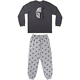 Cerda 226889 Pijama Largo Single Jersey The Mandalorian Gray