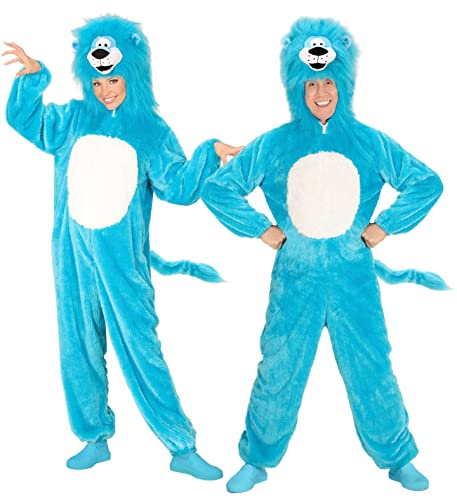 Déguisement lion Widmann combinaison peluche masque carnaval soirée à thème