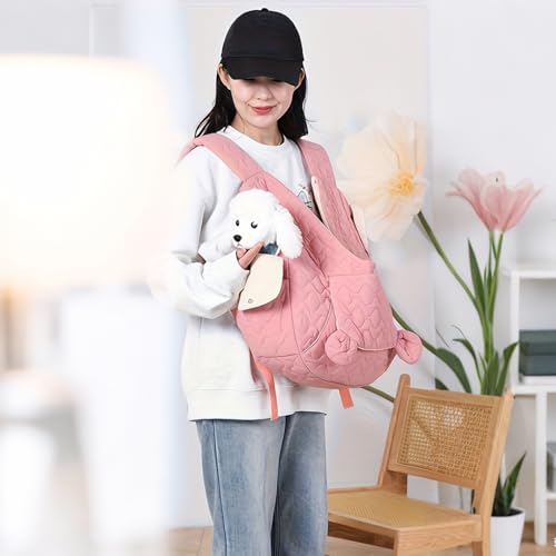 Mochila para perros transpirable con bolsillos de almacenamiento para viajes cómodos 3