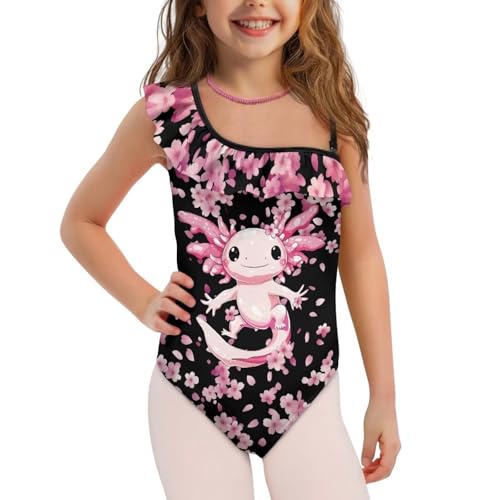 Image of Girls One Piece Swimsuits Size 3-14 Trendy Ruffle Bathing Suit Casual Hawaiian Summer Beach Swimwear