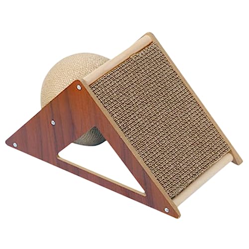 Garneck Cat Scratching Post Ball Scratcher Scratch-Resistant Board Kitten Supply for Indoor Play