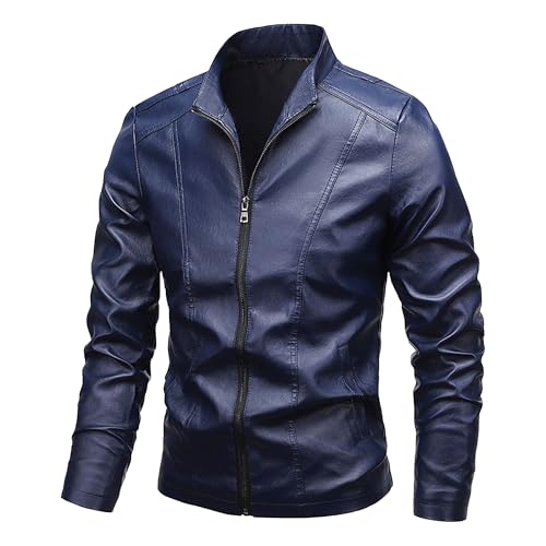 Blouson bomber homme coupe ajustée veste col montant fermeture éclair confortable