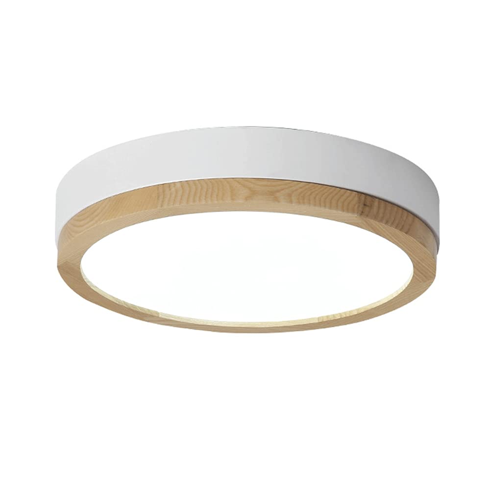 Plafonnier LED économie d'énergie rond plat blanc installation facile 50cm