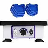 ScitoLAB Lab Dental Vibrator, 9.8 Inch Square Shaker Oscillator Gypsum with 6 Pcs Model Base, Vibrating Table...