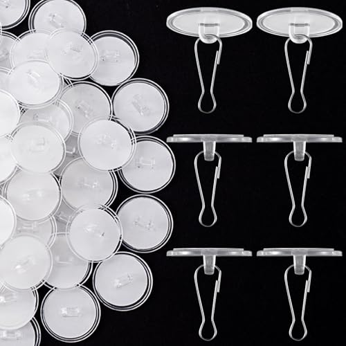 Mxxipp 20 Pack Self-Adhesive Ceiling Hooks for Hanging, Small Sticky