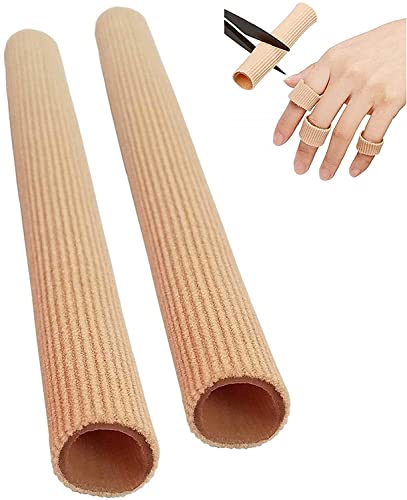 2 Stück Mittlere Schneidbar Fingerbandage Zehenschutz,Schlauchbandage,Silikon Zehenschutz,Zehenkappen Zehentrenner,Zehenschutz Separator,Schlauchbandage Druckschutz,zur Polsterung der Zehenblende Cover