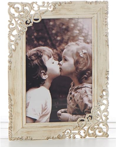 Image of Old Cream Lace Photo Frame 4x6