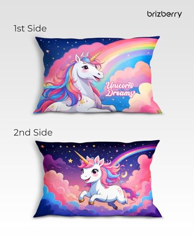 Image of Brizberry Kids Pillow Cushion with Super Soft Fabric | Animal & Cartoon Prints | 12x18 inches (Design 10)